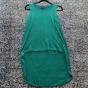 The Limited green high low sleeveless top
